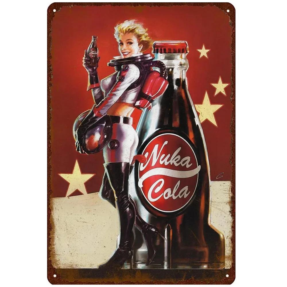 VintageDecor Retro Enjoy Cola Blechschilder - Vintage Poster für Spielzimmer Man Cave Bar - Schöne Wandkunst Geschenk für Garage