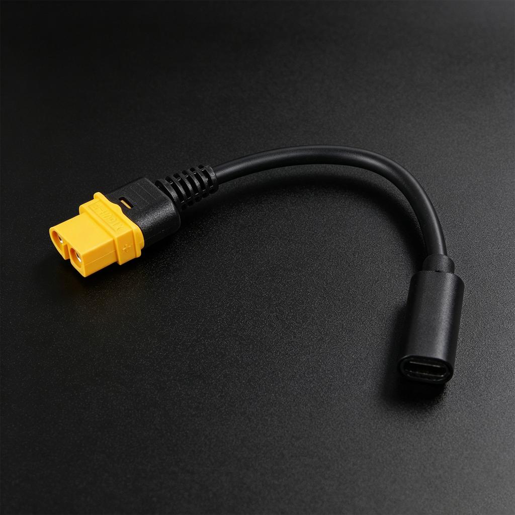 Type C To XT60 Female Power Converters Cable 100W For Lithiums Batteries And Drones