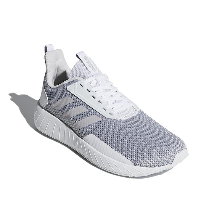 adidas Neo Questar Abrasion Resistant Low Top Running Shoes Men's Gray White DB1564