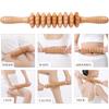 Solid Wood Meridian Massage Set: Face & Leg Gua Sha, Handheld Roller for Full Body Relief