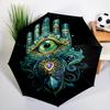 Mystery Hand of Fatima Umbrella Automatic Open/close, Sturdy Iron Frame & 8-Rib Struct, Umbrella for Women & Men, Christmas Gift