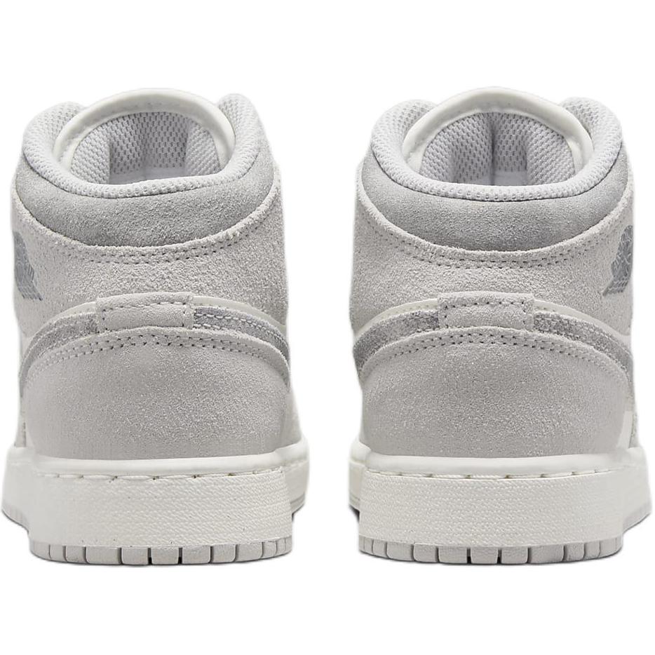 New Jordan Air Jordan 1 Anti Slip Wear Resistant Mid Top Children's Basketball Shoes Gray Teenagers FQ8088-002