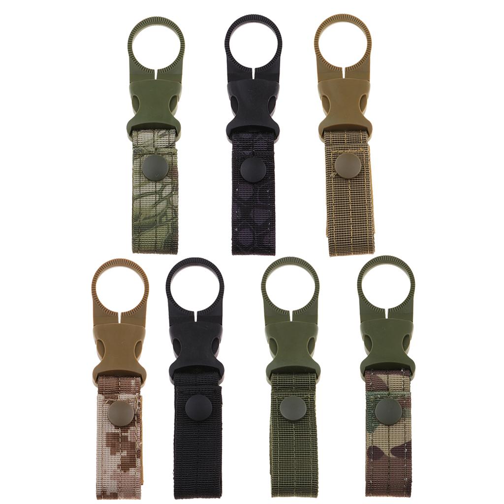 Webbing Buckle Keychain Water Bottle Holder Strap Carabiner Multi-function Hook Outdoor Camping Tool