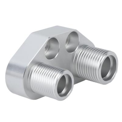 AC-Kompressor Adapteranschluss Sanden SD7B10 7176 AC-Kompressor Adapter Ersatz Billet Aluminium Kompressor Gerader Adapter Ersatz