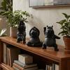 3Pcs Plastic Yoga Hippo Statue Art Crafts Decorative Hippo Sculpture Calm Animal Hippo Figurines Indoor Outdoor