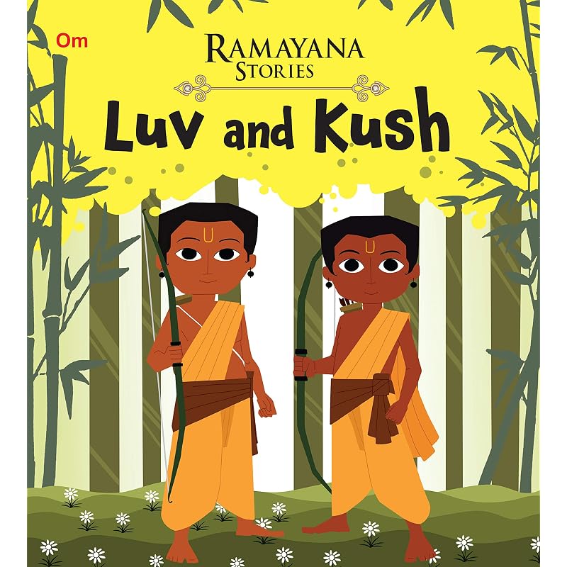 Ramayana Stories: Luv and Kush Trained Under the Guidance of Sage Valmiki, Luv
