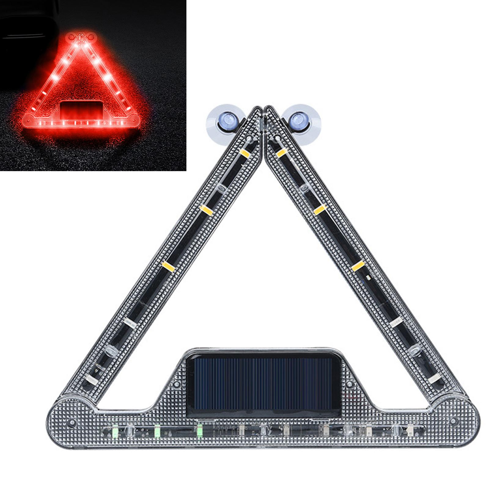 

Автомобильный аварийный фонарь на солнечных батареях, складной, вращающийся, светодиодный, предупреждающий сигнал, многорежимный, с зарядкой от USB, задний фонарь для автомобиля 5 В
