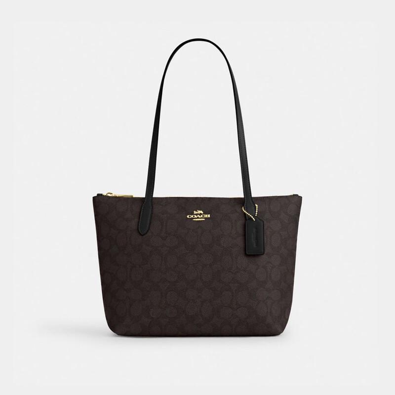 

Сумка-тоут COACH Fiona с молнией и фирменным узором 24*10*21cm