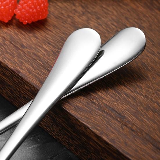 Stainless Steel Serving Spoon with Long Handle Polished Rust-Proof Deep Head Soup Rice Spoon Dishwasher Safe Utensil for Home Restaurant Buffet