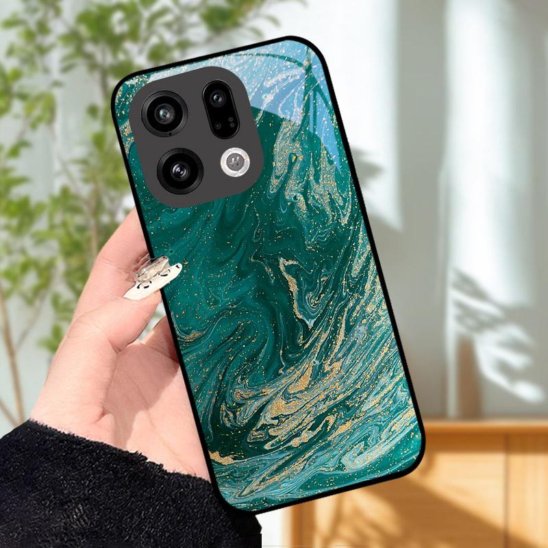 Handyhülle für OPPO Find X9 Pro FindX9 FindX8 X8Pro Kameraschutz Gehärtetes Glas Rückseite Stoßfest Hartes PC-Gehäuse Fundas Shell
