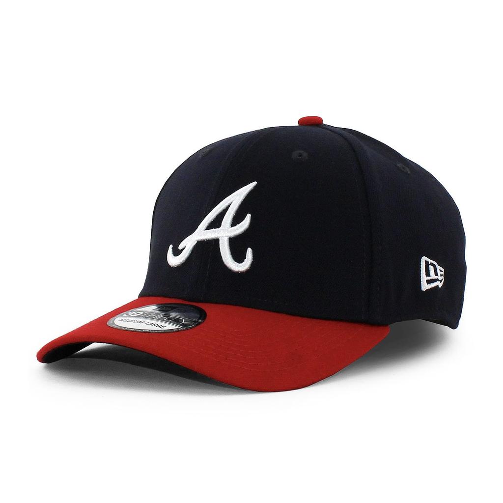 Cap 39THIRTY Atlanta Braves MLB STRETCH FIT CAP Stretch ATLANTA BRAVES Hat 3930 Size [New Era] S/M [Used]