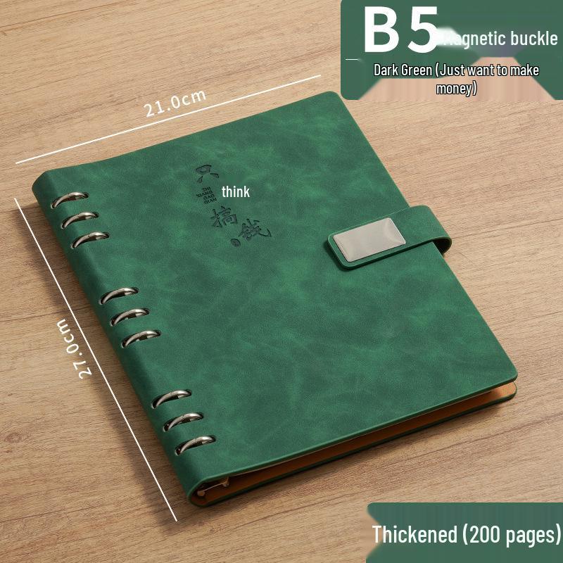 Hochwertiger A5/B5 Notizblock für Business, Meetings & Tägliches Tagebuch