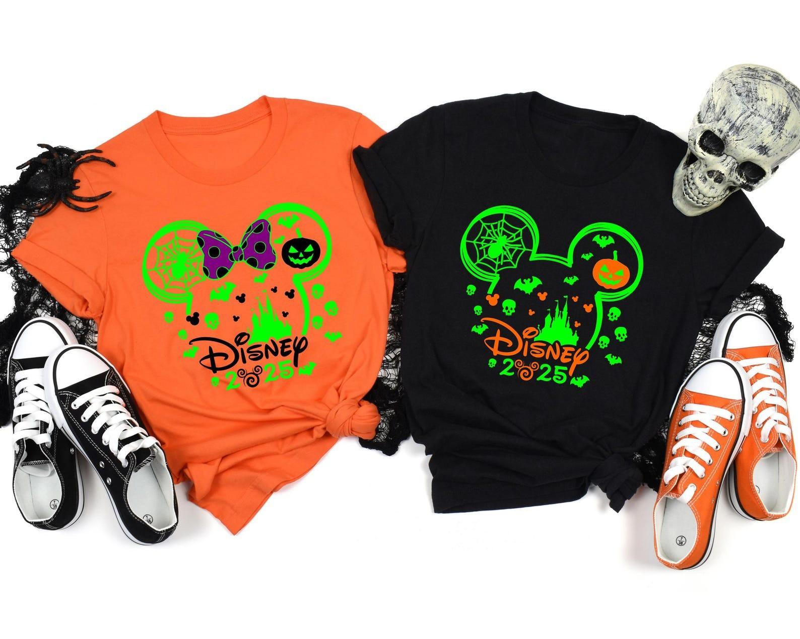 Disney Halloween 2025 Shirt, Disney Family Matching Halloween Tee All Size L