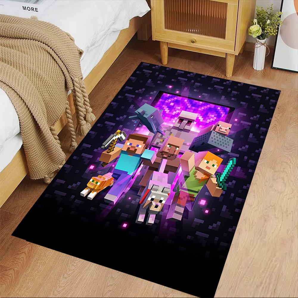 Minecraft Floor Mat Design for Bedrooms Kitchen Foyer Decorate room Anti-slip Rug Anime Office Decor Wedding Party Gift