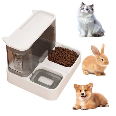 Otomatik Kedi Mamalığı ve Su Sebili 2'si 1 Arada Ayrılabilir Mama Kabı ve Su Pınarı İç Mekan Küçük Köpekler Kediler İçin