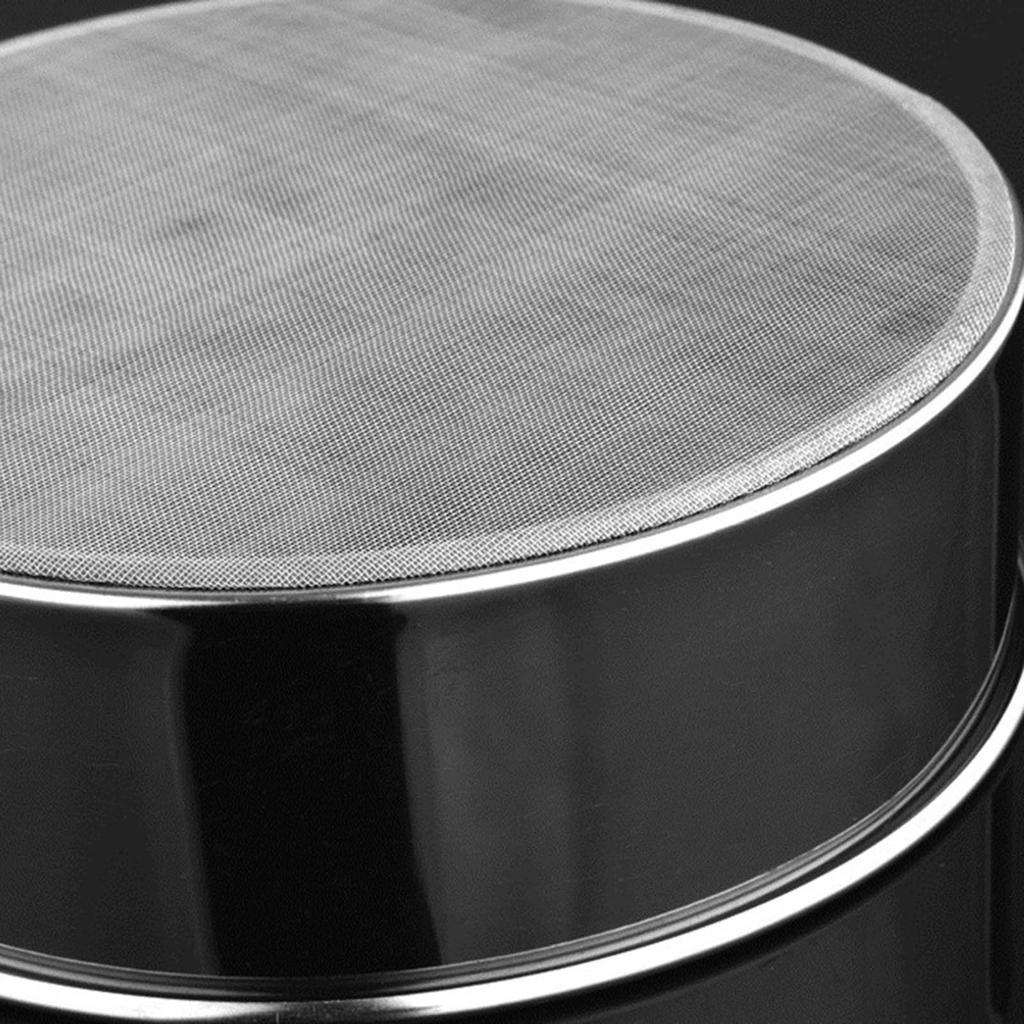 Silberfarbiges Sieb Mehlsieb Feinsieb Filter Backsieb Edelstahlmaterial Geschenk für Kochbegeisterte
