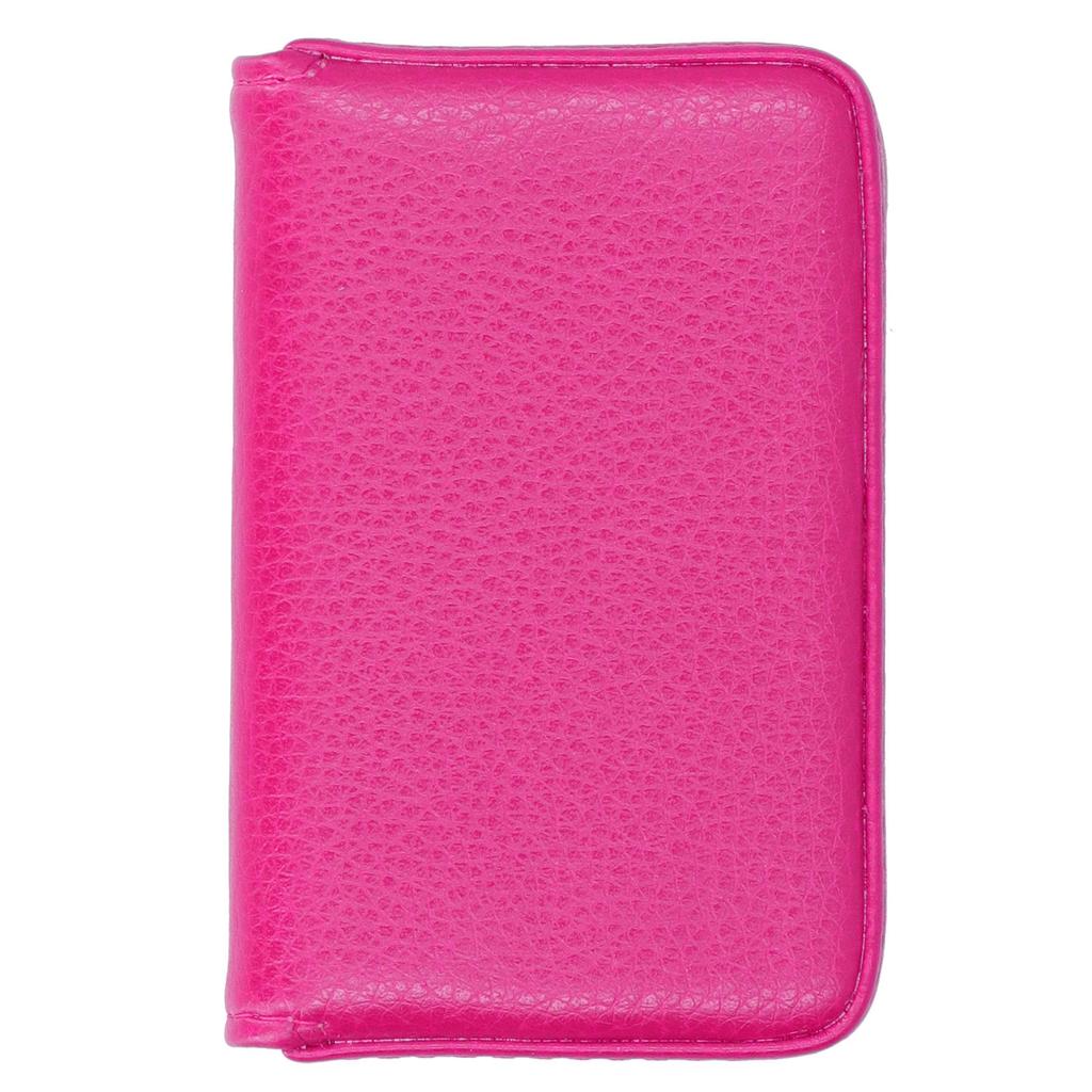 Vis visitkortsetui med magnetlås Bärbar namnkortshållare Gåva för män kvinnor Orange 001#