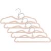 Space Saving Short Neck Hanger with Silicone Coating Anti Slip Rubber Paint Clothes Hanger for Small Wardrobes