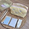 Student School Supplies Cute Bow Cosmetic Bag Female Large Capacity Makeup Bag Office Stationery Storage Bags