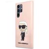 Karl Lagerfeld Klhcs23Lsnikbcp Sam S23 Ultra S918 Hardcase Pink/Różowy Silikonowy Ikonik