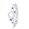 New 925 Silver Twelve Constellation Series Zircon Ring For Women Fit Wedding Party Jewelry Gifts
