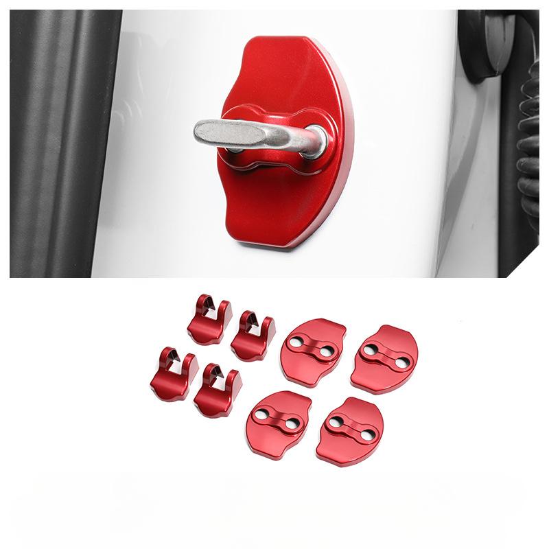 8pcs Door Lock Protector Cover for Tesla Model 3/Y/3+ Latches Door Stopper Covers Protection Caps ABS Car Interior Accessories
