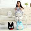 White Jizha Witch Little Black Cat Plush Pillow