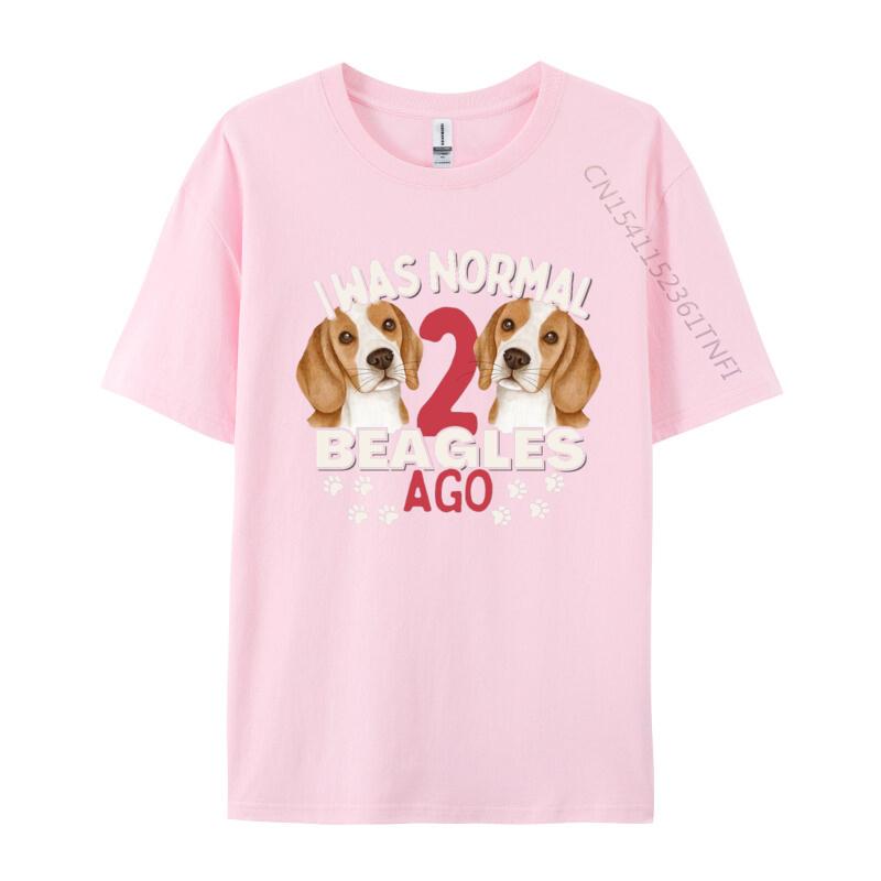 I Was Normal Two Beagles Ago Tshirt Graphic Printed Tshirt Print T Shirt For Men Funny Dog Premium Tshirt