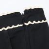 GUCCI Black 411636 Waist Design Pants Bottoms 36 blackUsed