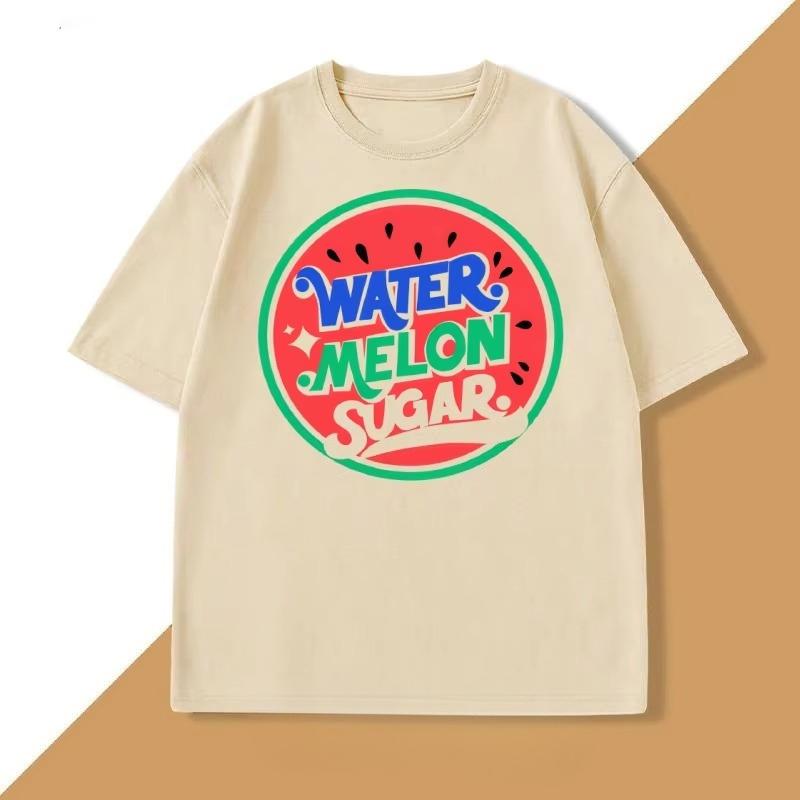 Twinkling Watermelon Tshirt Unisex Women Casual Short Sleeve T Shirt Cotton Breathable Tshirt Funny Summer Unisexs Clothes Tops