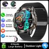 New Sport Smart Watch Men 1.46" AMOLED Screen LED 10ATM Waterproof Flashlight 515mAh Battery Heart rate BT Call Smartwatch