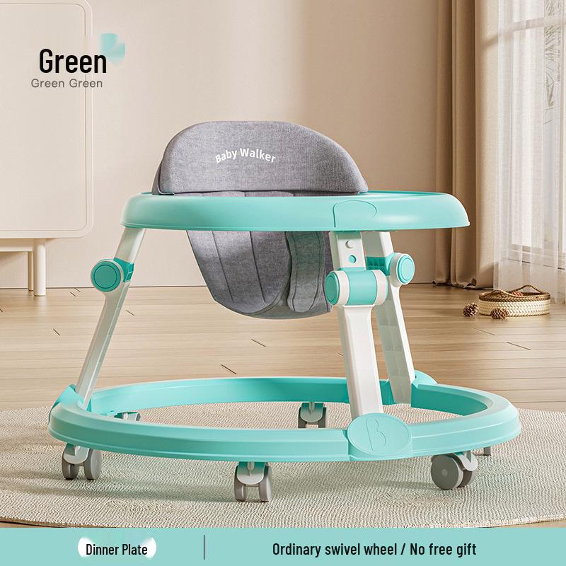 Multifunctional Baby Walker with Music, Lightweight & Foldable for 6-18 Months, Anti-Rollover Design
