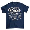 Men's Café Racer Motorcycle T-Shirt Born Free Adults Vintage Motor Bike Shirt