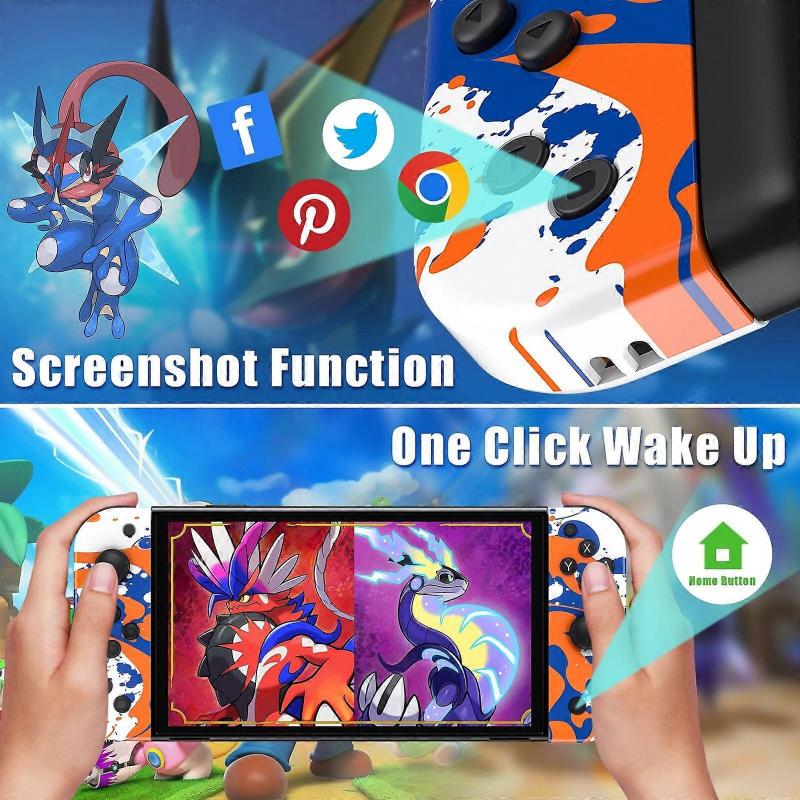 Joy Pad For Nintendo Switch Joy Cons Joycons Wireless Controller Joystick Bluetooth Gamepad with Straps 6 Axis Gyro Multi Color