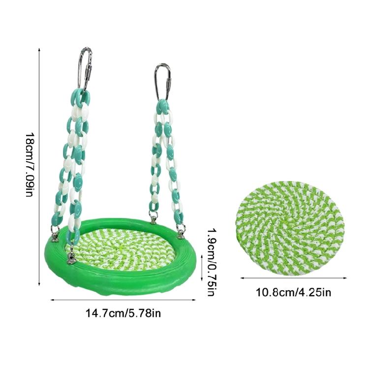 Interactive Pet Cage Hammock Hanging Bed for Bird Parrot and Small Rodents Stimulating Play Engages and Entertain