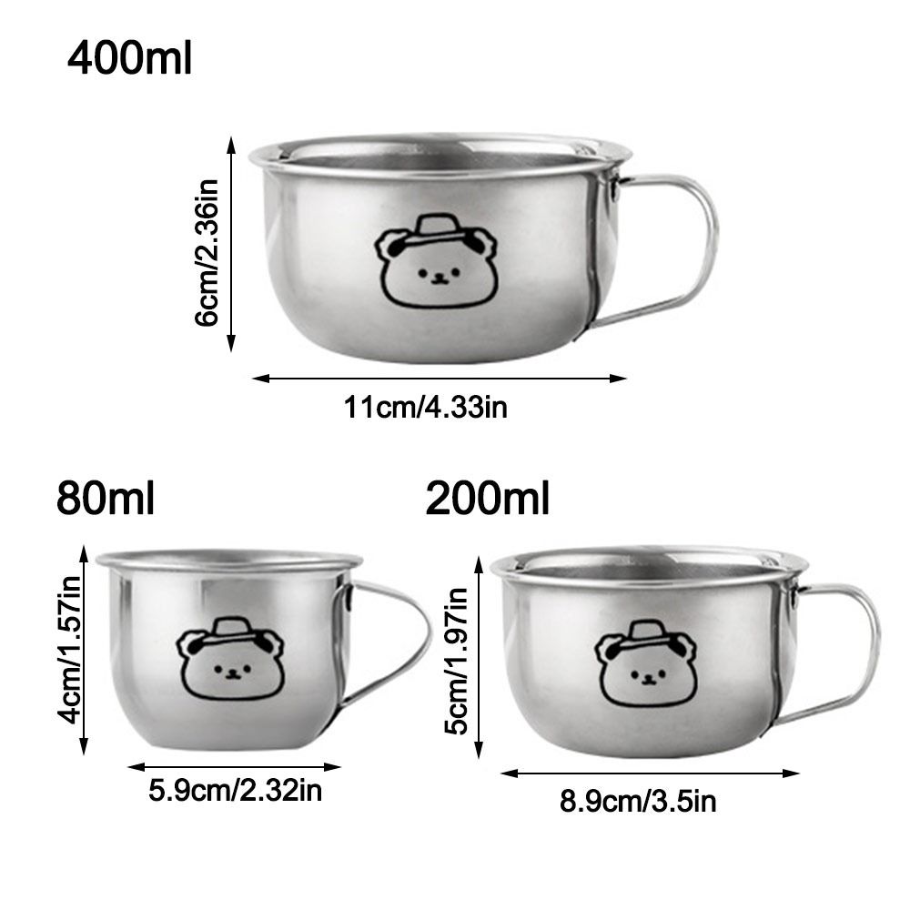Bär Design Tee Milch Tasse 80/200/400ML Baby Milch Tasse Kinder Wasser Tasse für Tee Milch Kaffee Kaltgetränk