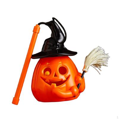 Halloweenská dýňová lucerna Blikající žluté Dětská ruční lampa na krb Jídelna