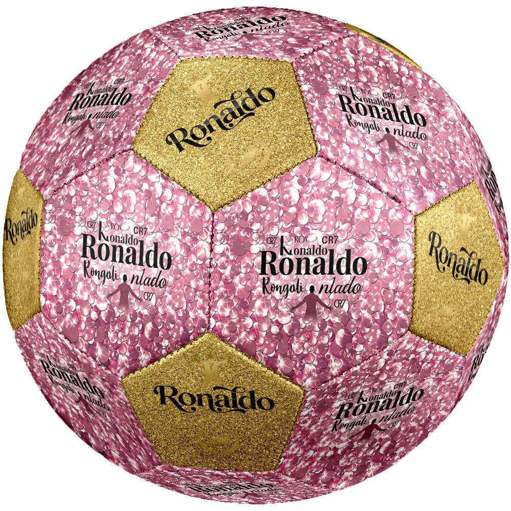 Ronaldo's Golden Ronaldo Celebration Size 5 Soccer Football Machine Sewn Indoor/Outdoor Training and Matches Ideal for Soccer Enthusiasts