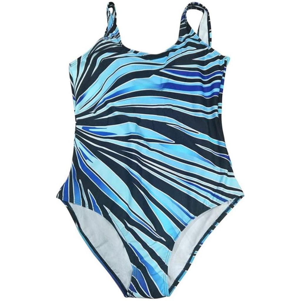Shaping swimsuit with stripes, blue padded plus size. Shaping swimsuit with stripes, blue padded plus size. XXL