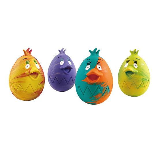 Pet Toy Built-in Airbag Sound Effect Chewing Toy with Bird Design Elastic Rubber Interactive Toy for Dogs