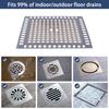 Square Bathtub Drain Cover Stainless Steel Anti-blocking Strainer Shower Drain Strainers  Bathroom