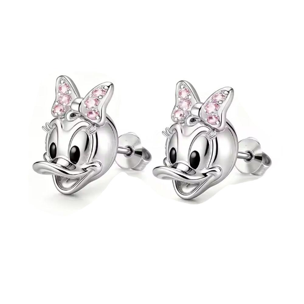 Stitch the Pooh Donald Duck Minnie 925 silver exquisite earring accessories fit birthday party anniversary couple gi