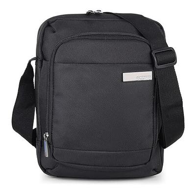 RSINC American Tourister Nova Unisex Kris Black Vertikale Umhängetasche Sling Bag B084DVR6L2