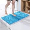 Inyahome Plush Microfiber Non Slip Soft Bathroom Rug Absorbent Machine Washable Chenille Bath Mat Quick Dry Shag Bathroom Carpet
