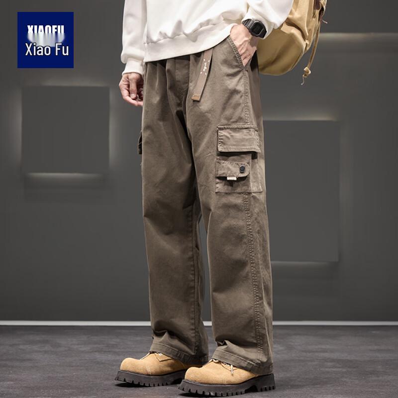 Men's 2025 Fall Casual Relaxed Fit Straight-Leg Workwear Pants