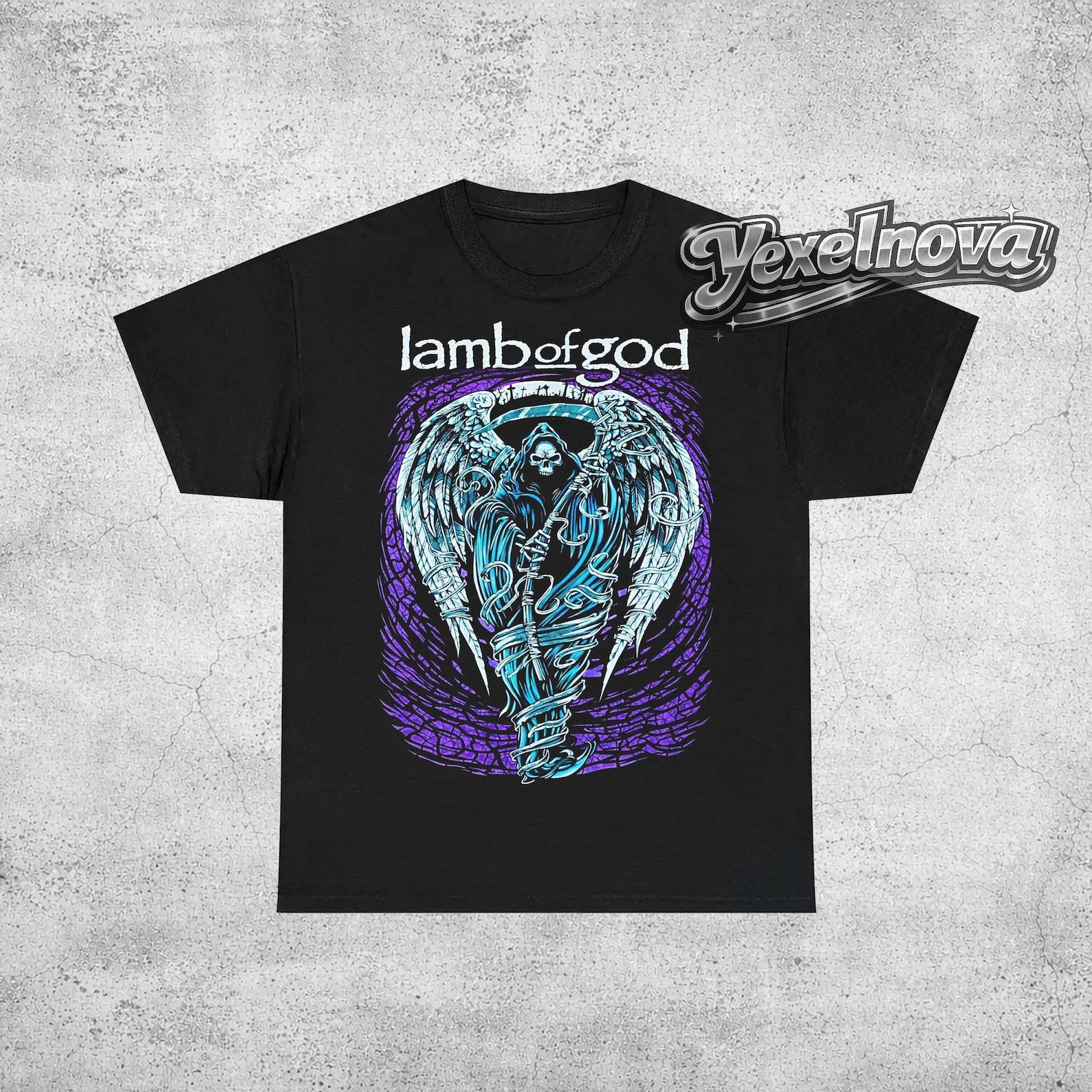 Lamb of God Omens Album T-Shirt – Ashes of the Wake Metal Band Merch L