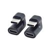 Type-C Adaptor Convenient PVC U-shaped Angled Stable Transmission Type C Male-to-Female Connector