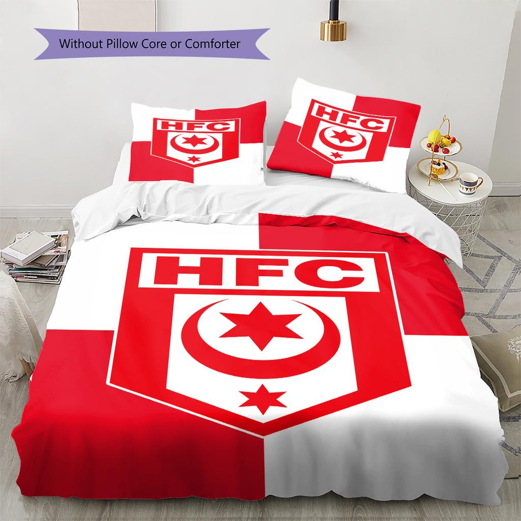 Pościel z wzorem Hallescher FC, Zestaw kołdry Poszewka na kołdrę Poszewka na poduszkę Domowy Prezent Urodzinowy (1 * poszwa na kołdrę + 2 * poszewki na poduszki, bez rdzenia)