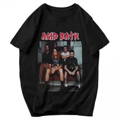 Men T Shirt Acid Bath Funny Idea Y2K Graphic Crewneck Unisex Tops T Shirts