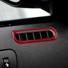 For Ford Mustang 2009-2013 Red Carbon Fiber Interior Door Air Vent Outlet Cover